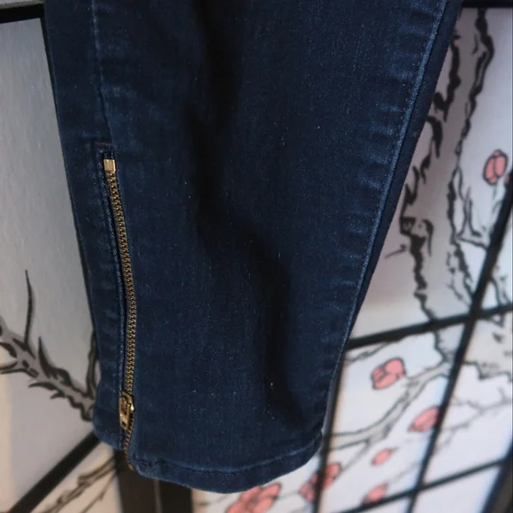 Levi's Denizen High Rise Ankle Skinny Blue Jeans Size 12/13 - Picture 5 of 11